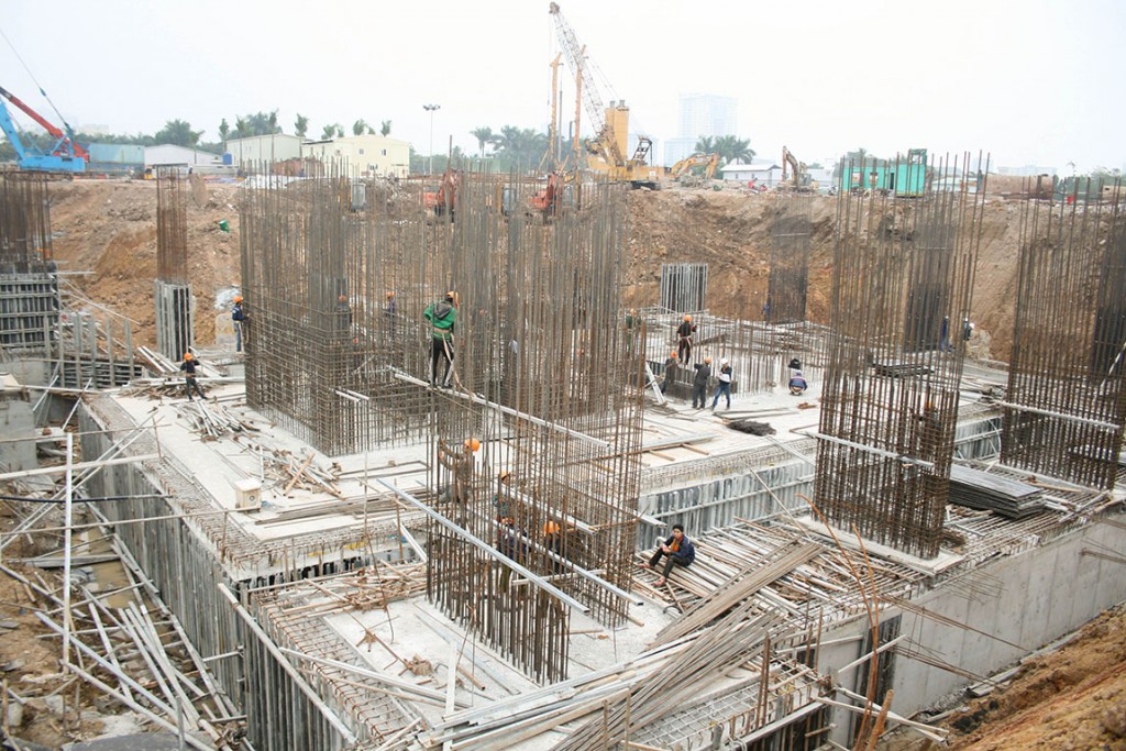 tiến độ chung cư goldmark city