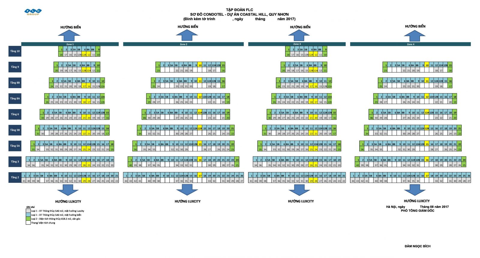 mặt bằng the coastal hill