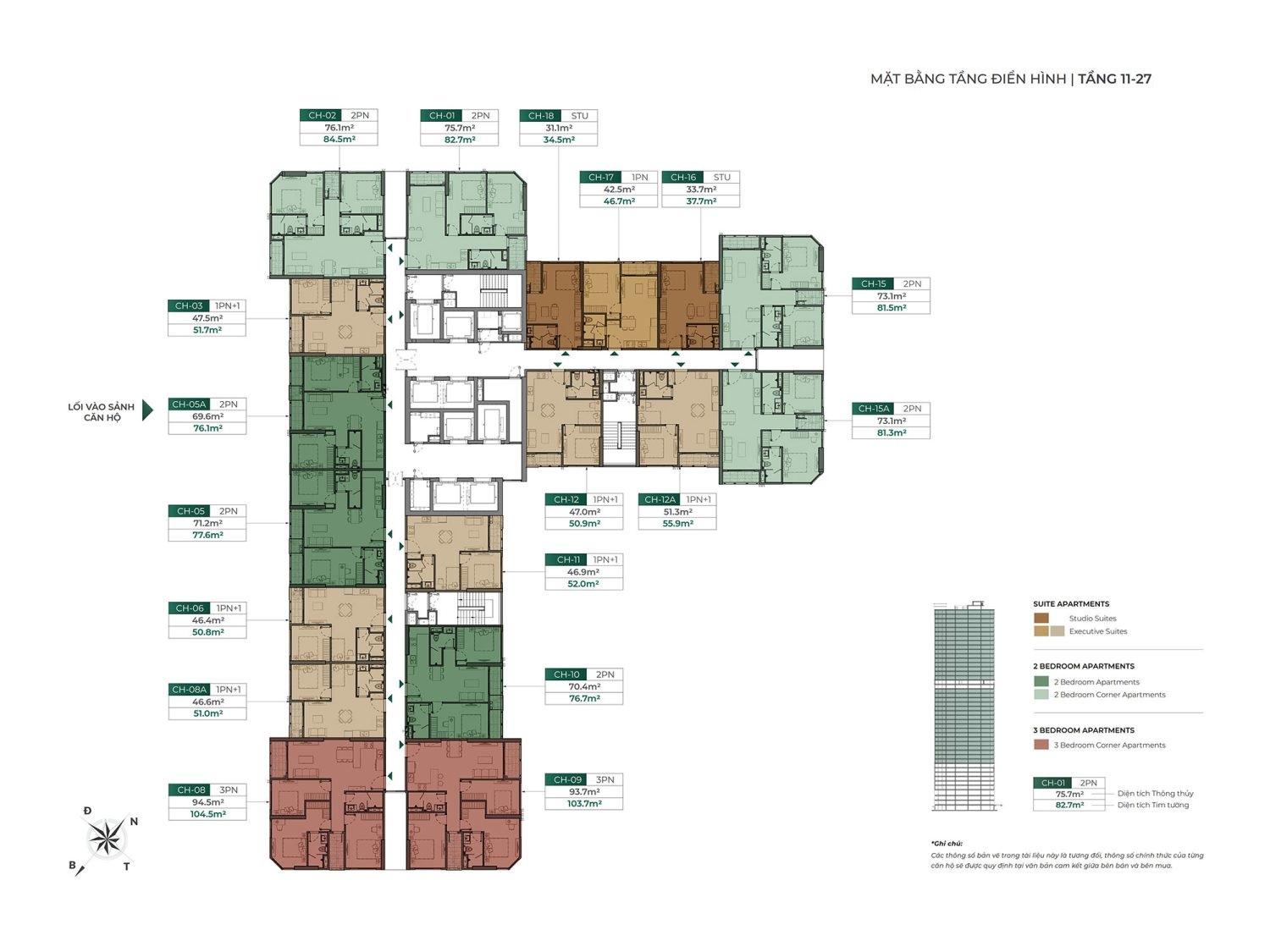 Mặt bằng The Magnolia Long Biên Mặt bằng The Magnolia Long Biên
